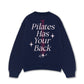 Áo Sweater Nỉ Hai Da Pilates Has Your Back