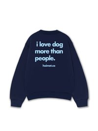 Áo Sweater Nỉ Hai Da I Love Dog