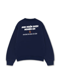 Áo Sweater Nỉ Hai Da Nghiện Em