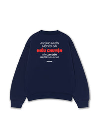 Áo Sweater Nỉ Hai Da  Con Điên