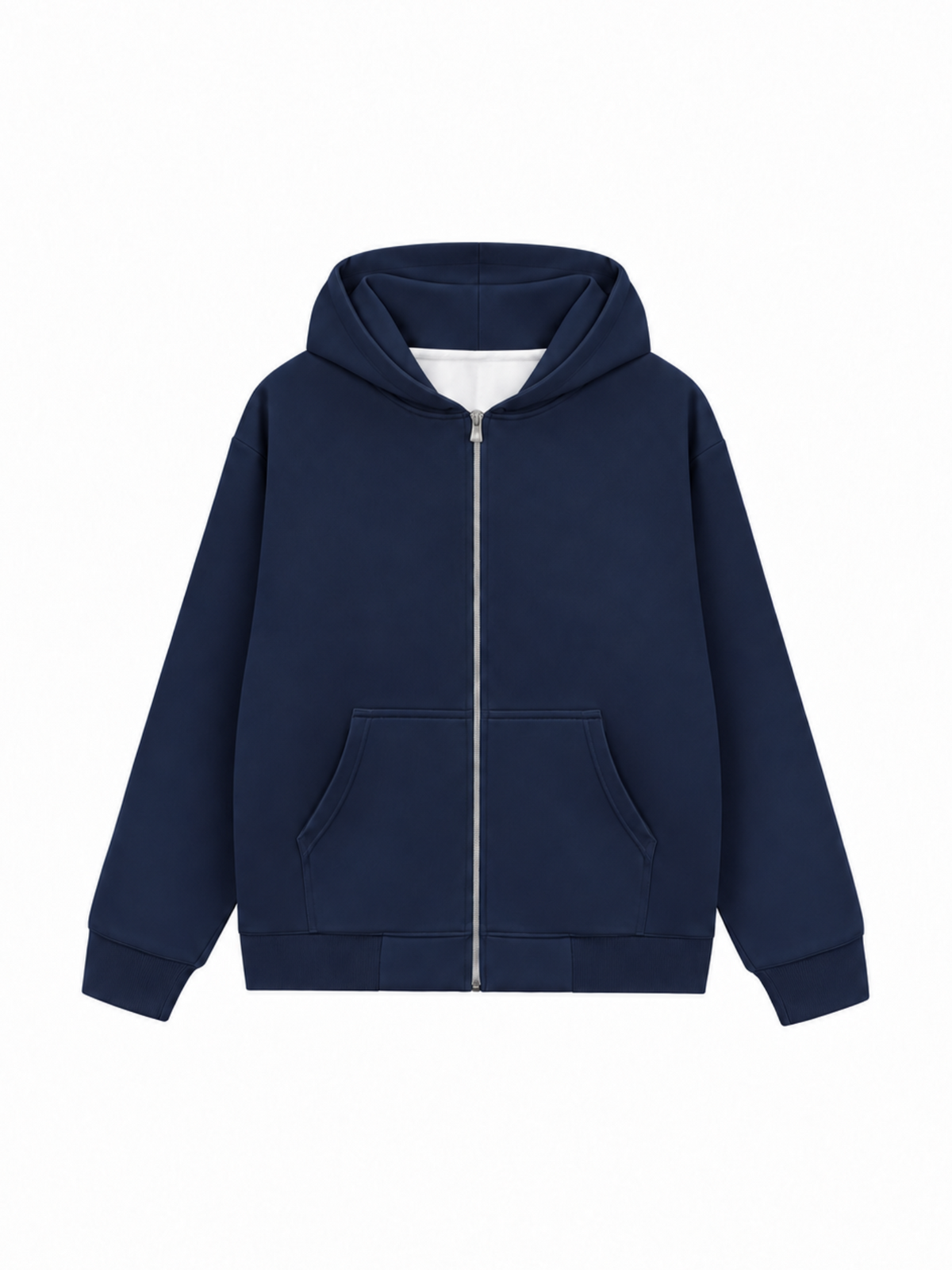 Áo Hoodie Zip Nỉ Hai Da Hơi Mệt Basic