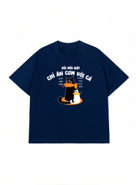 Áo Thun Relaxed Fit Đôi Môi Này Chỉ Ăn Cơm Với Cá