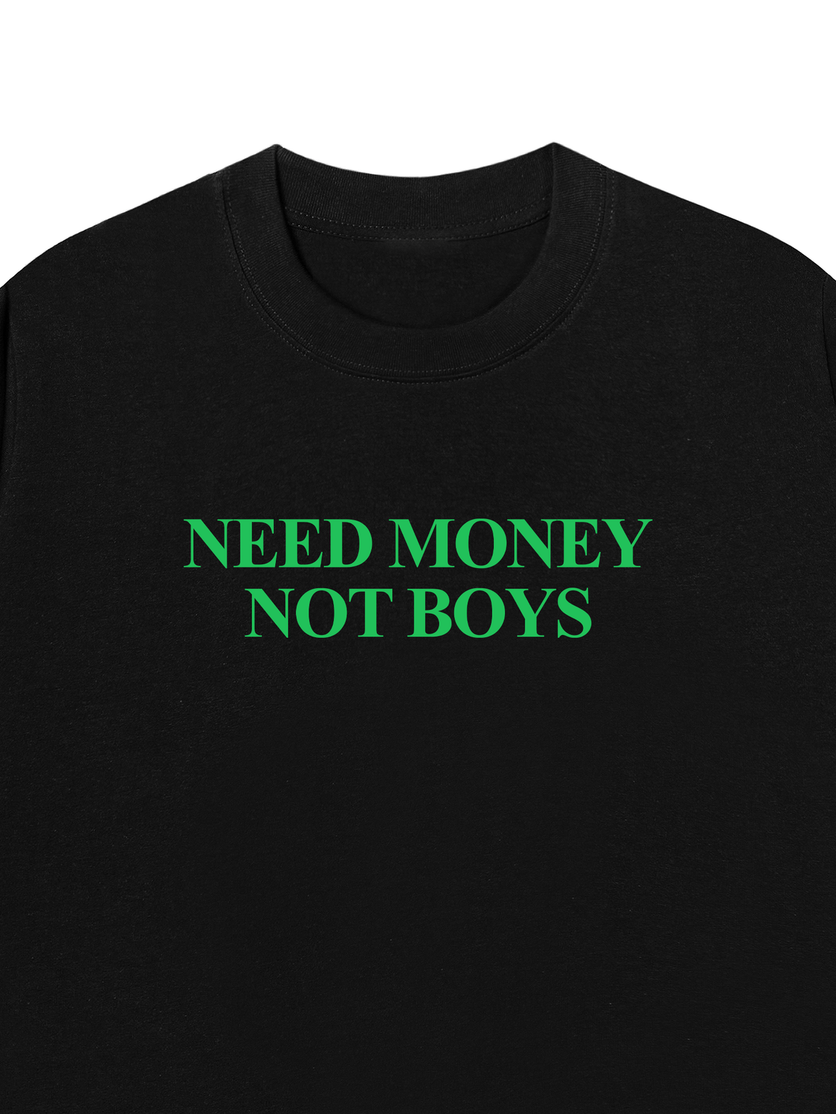 Áo Thun Relaxed Fit Need Money Not Boys