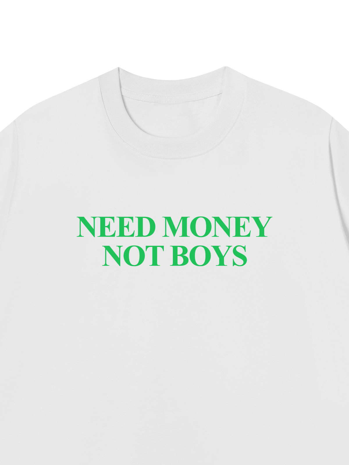 Áo Thun Relaxed Fit Need Money Not Boys