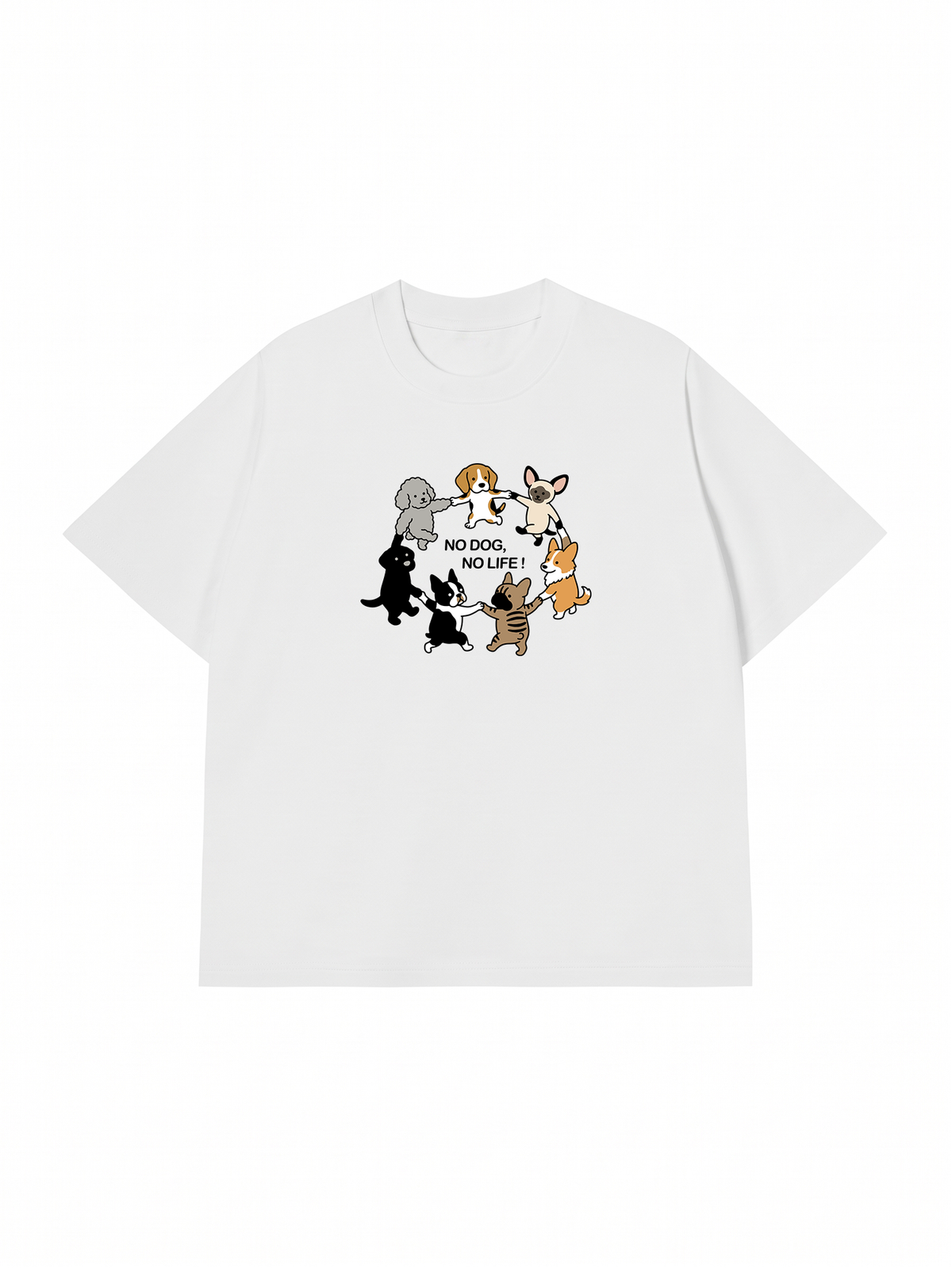 Áo Thun Relaxed Fit No Dog No Life