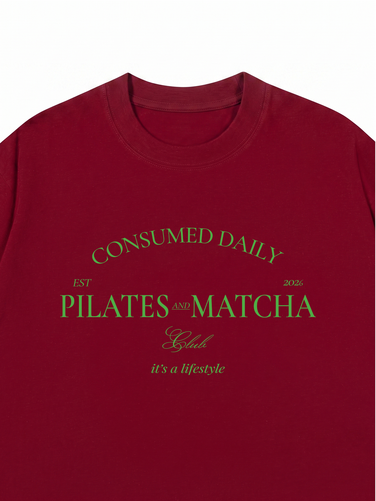 Áo Thun Relaxed Fit Pilates And Matcha