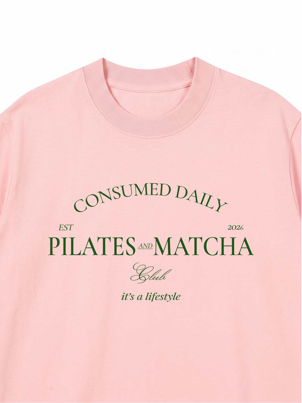 Áo Thun Relaxed Fit Pilates And Matcha