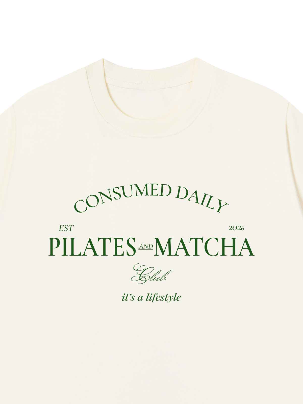 Áo Thun Relaxed Fit Pilates And Matcha