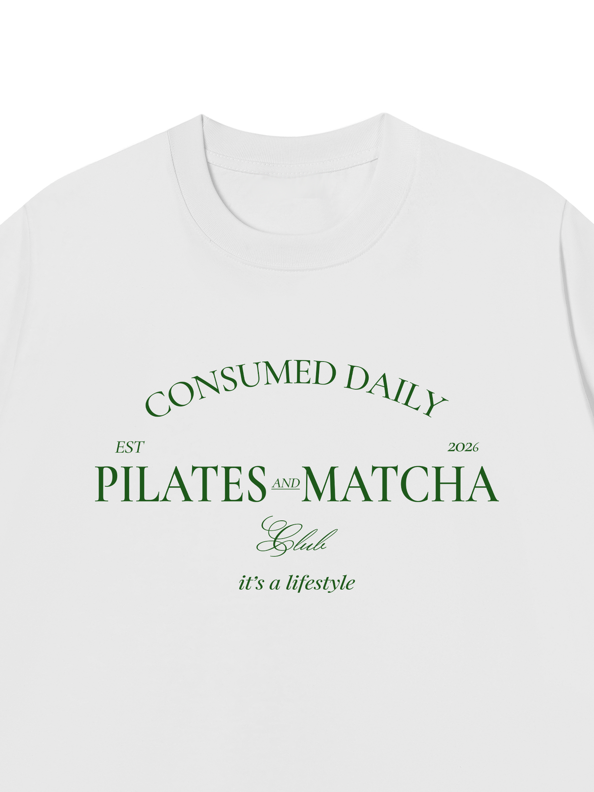 Áo Thun Relaxed Fit Pilates And Matcha