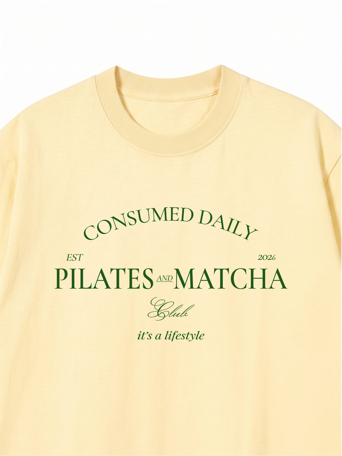 Áo Thun Relaxed Fit Pilates And Matcha