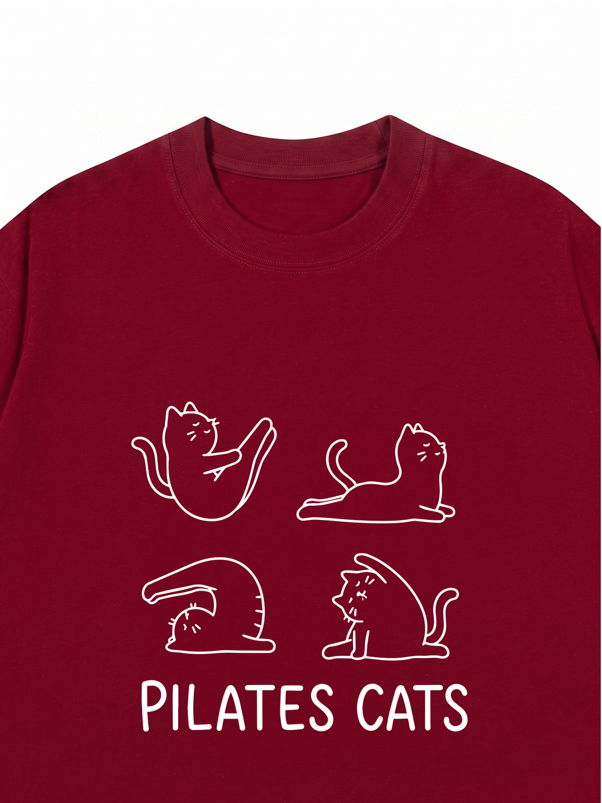 Áo Thun Relaxed Fit Pilates Cat