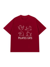Áo Thun Relaxed Fit Pilates Cat