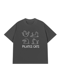 Áo Thun Relaxed Fit Pilates Cat