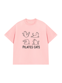 Áo Thun Relaxed Fit Pilates Cat