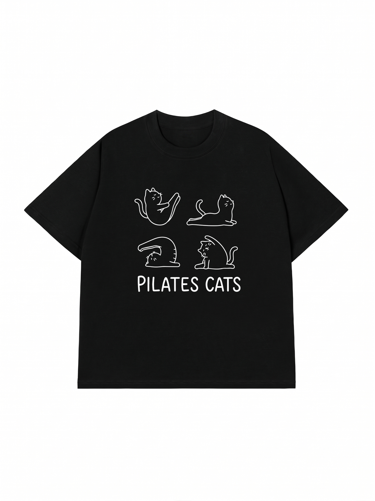 Áo Thun Relaxed Fit Pilates Cat