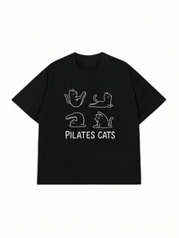 Áo Thun Relaxed Fit Pilates Cat