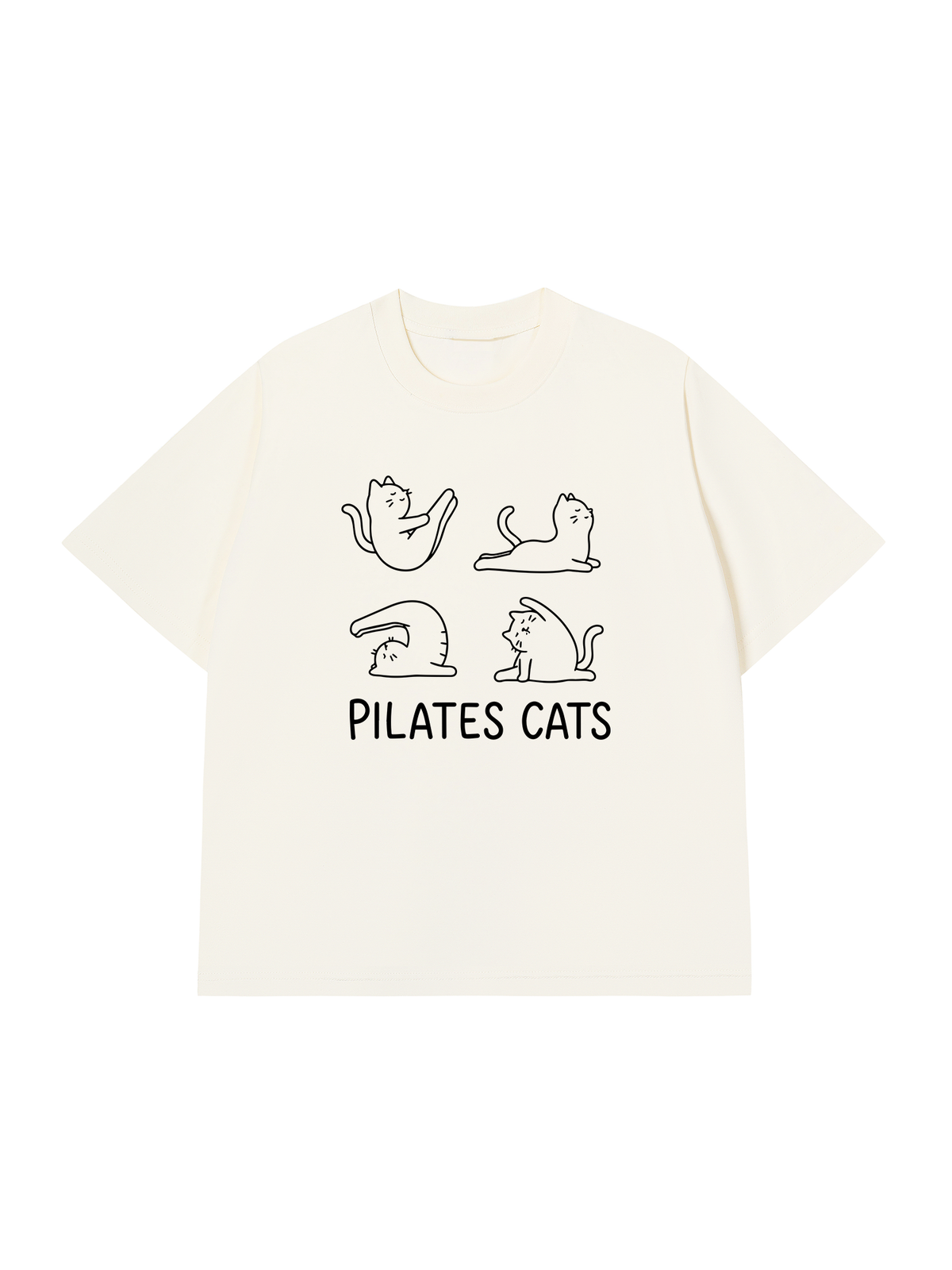 Áo Thun Relaxed Fit Pilates Cat