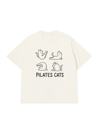 Áo Thun Relaxed Fit Pilates Cat