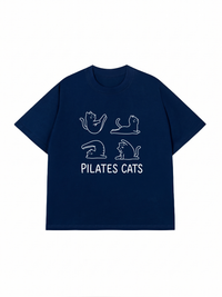 Áo Thun Relaxed Fit Pilates Cat