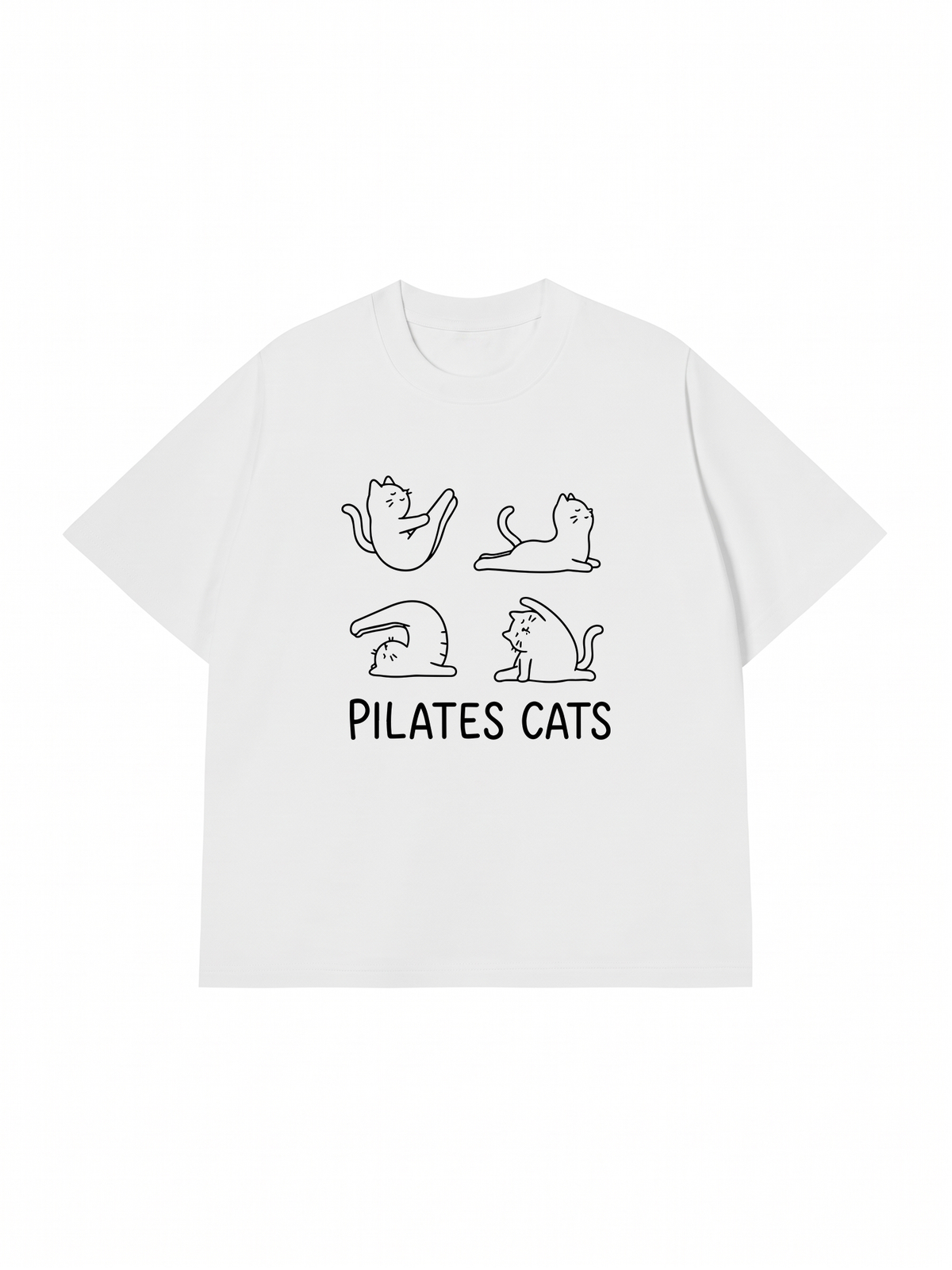 Áo Thun Relaxed Fit Pilates Cat