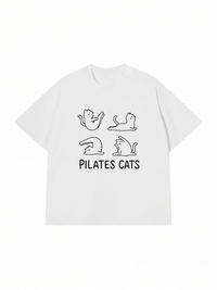 Áo Thun Relaxed Fit Pilates Cat
