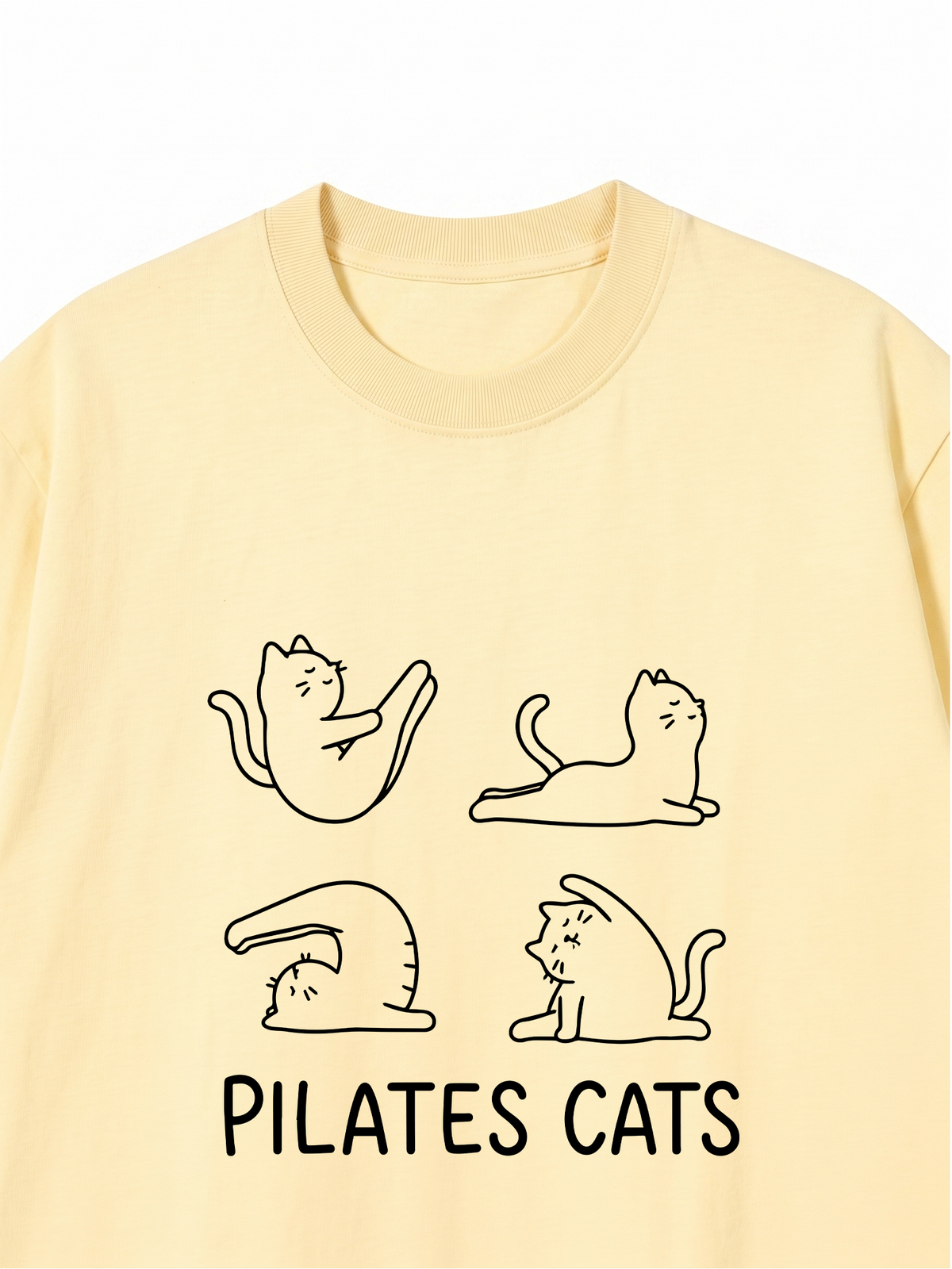 Áo Thun Relaxed Fit Pilates Cat