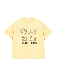 Áo Thun Relaxed Fit Pilates Cat