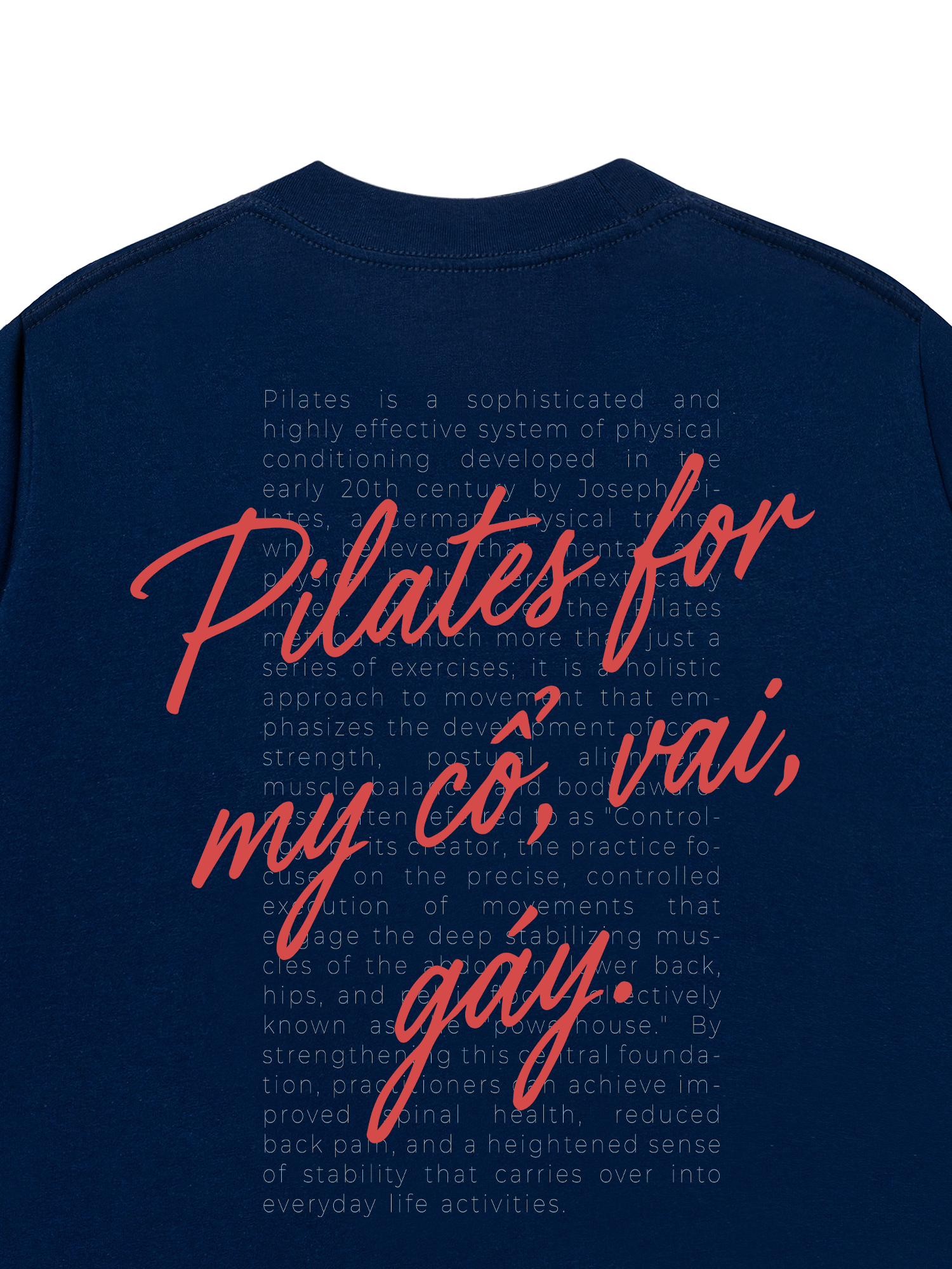 Áo Thun Relaxed Fit Pilates For My Cổ Vai Gáy