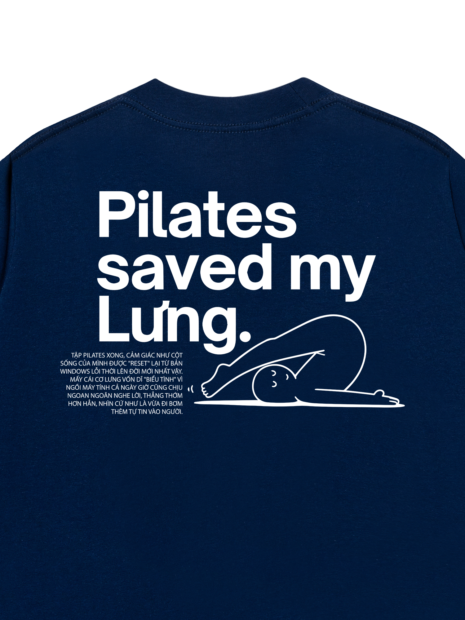 Áo Thun Relaxed Fit Pilates Saved My Lưng