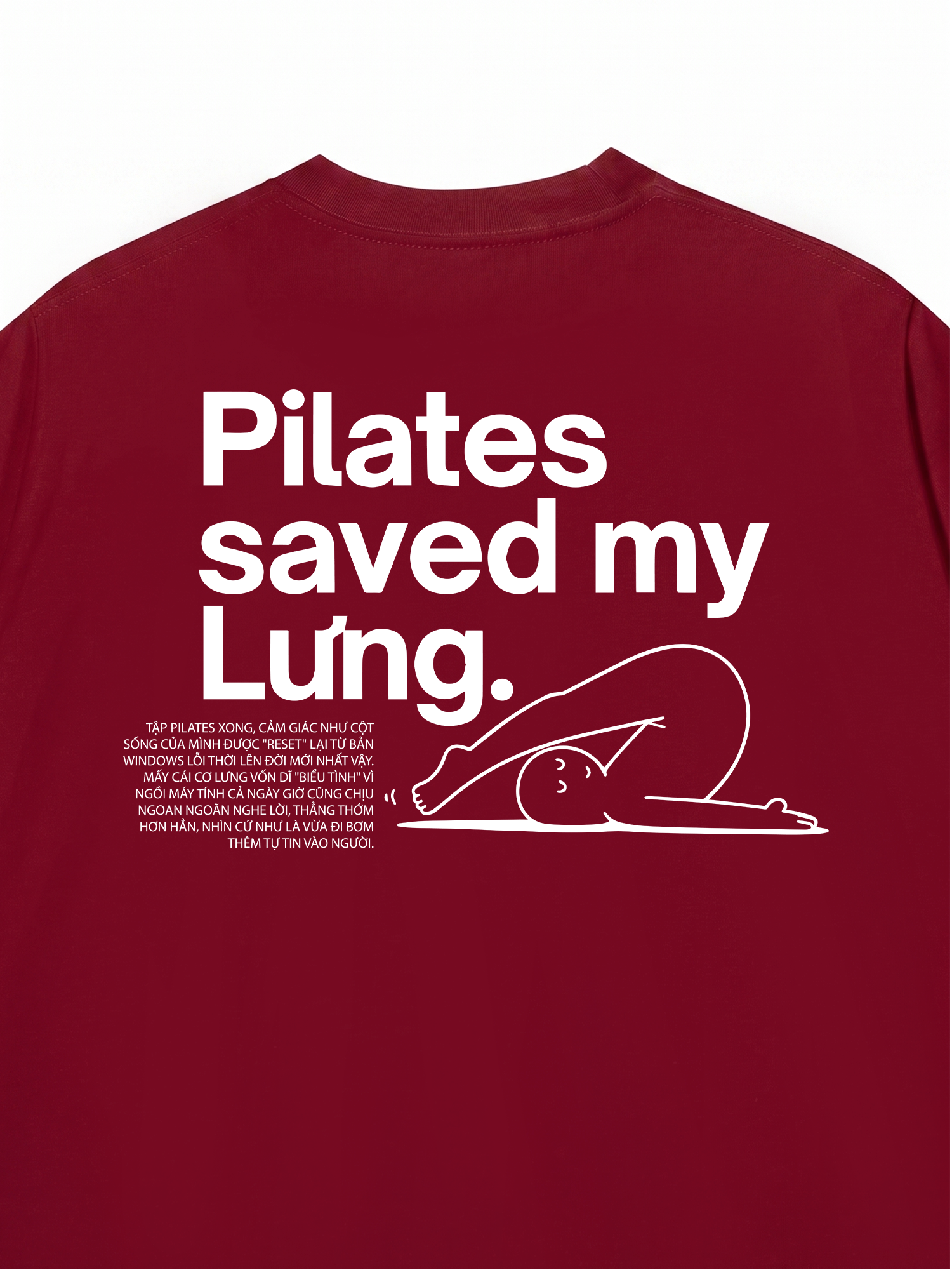 Áo Thun Relaxed Fit Pilates Saved My Lưng