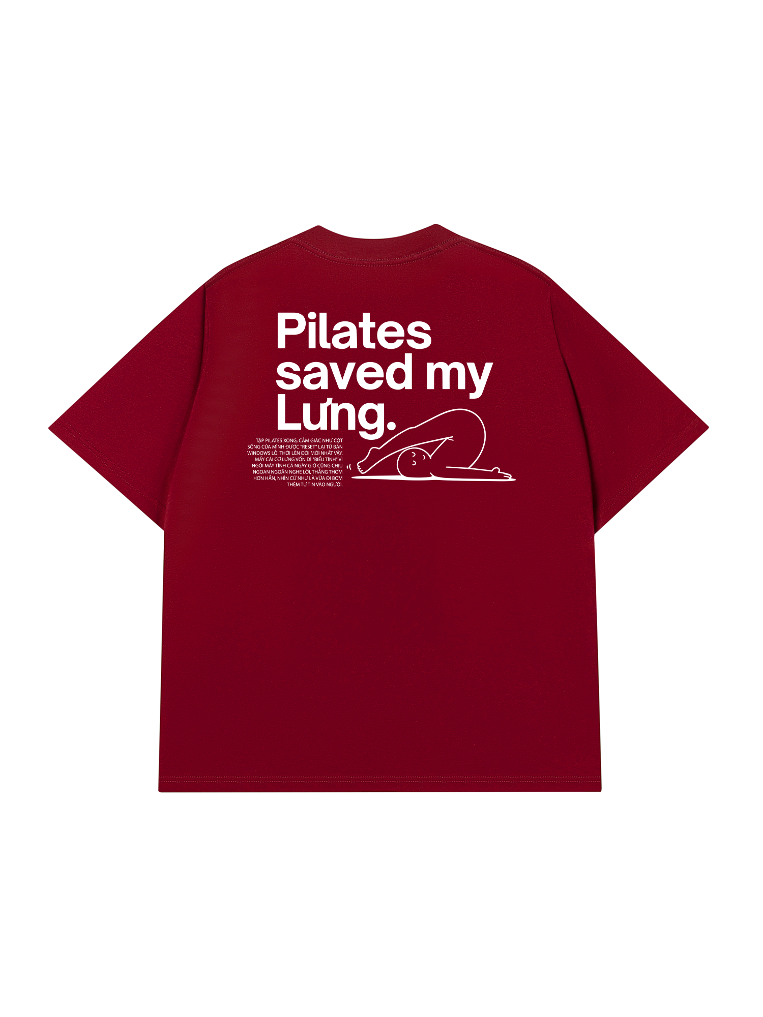 Áo Thun Relaxed Fit Pilates Saved My Lưng