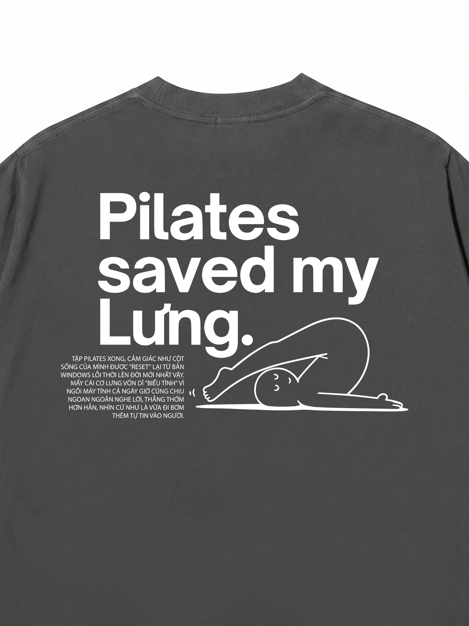 Áo Thun Relaxed Fit Pilates Saved My Lưng