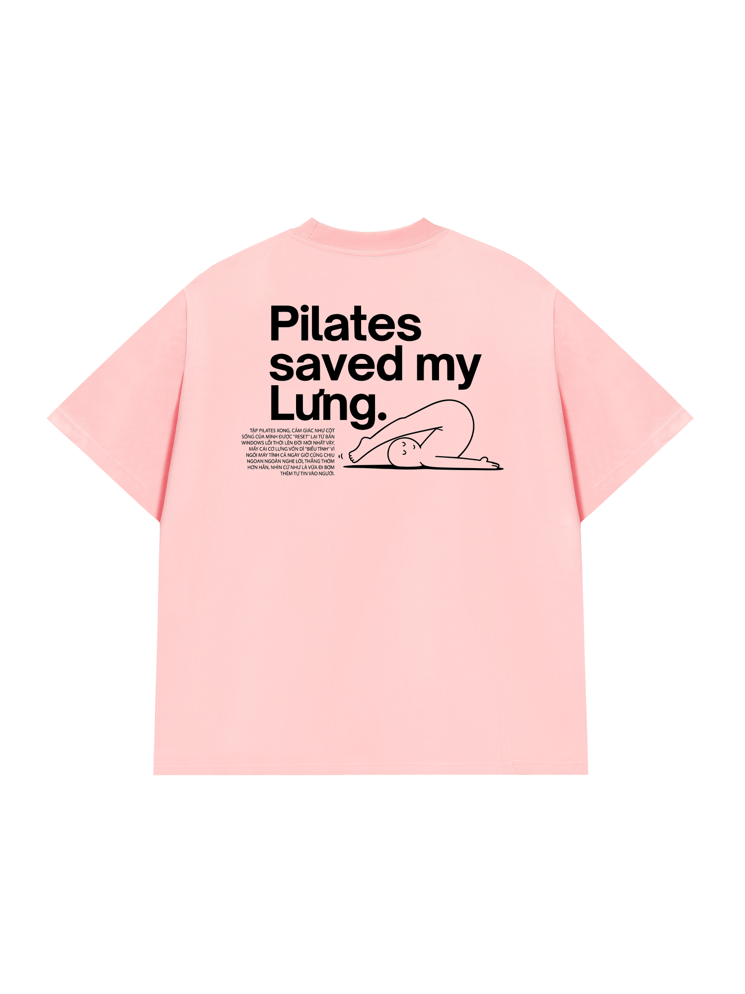 Áo Thun Relaxed Fit Pilates Saved My Lưng