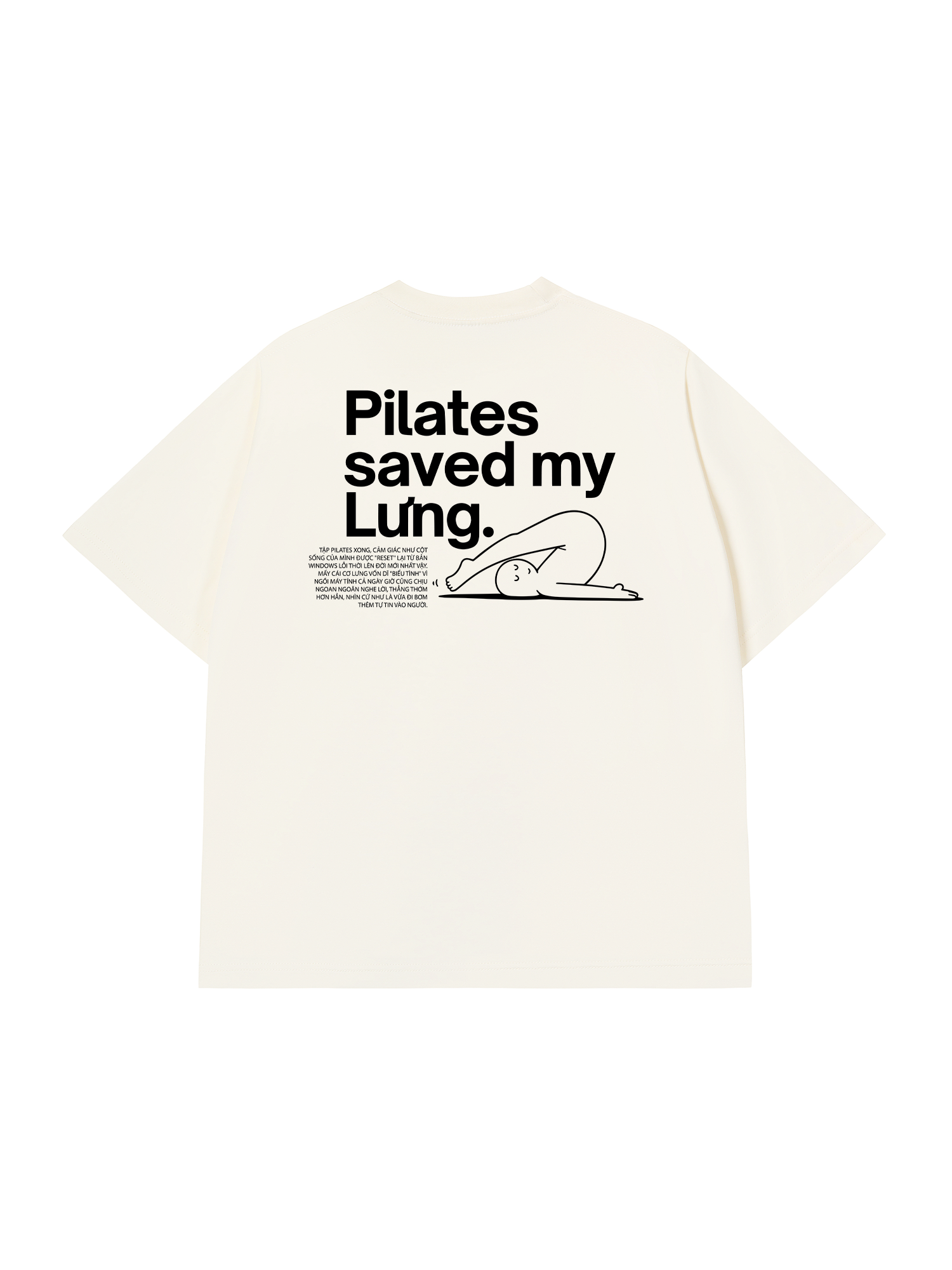 Áo Thun Relaxed Fit Pilates Saved My Lưng