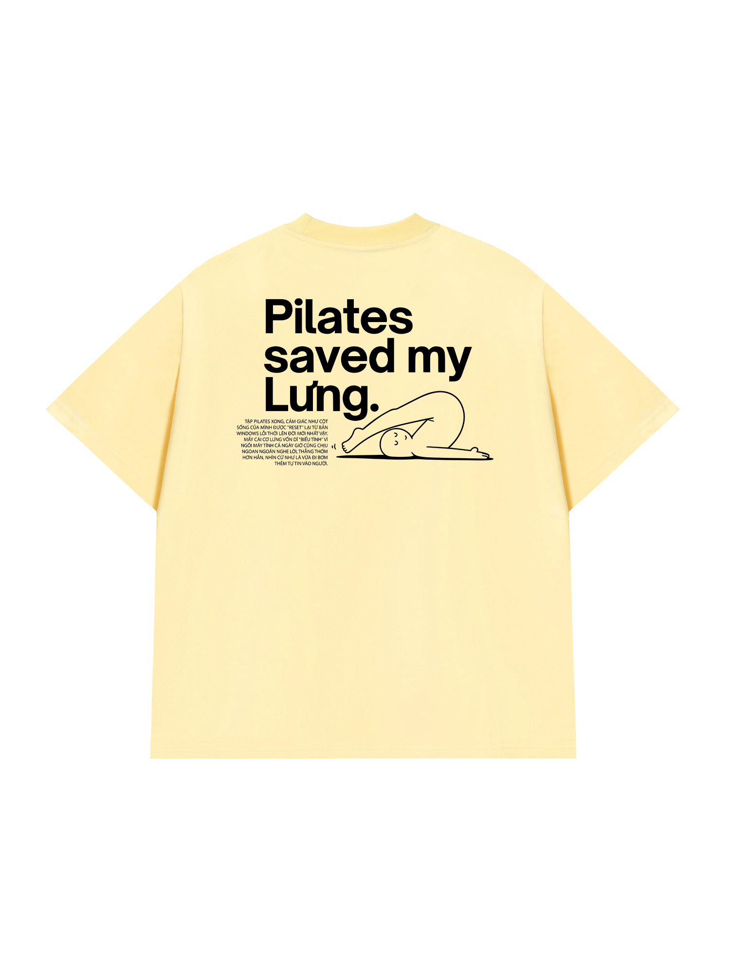 Áo Thun Relaxed Fit Pilates Saved My Lưng