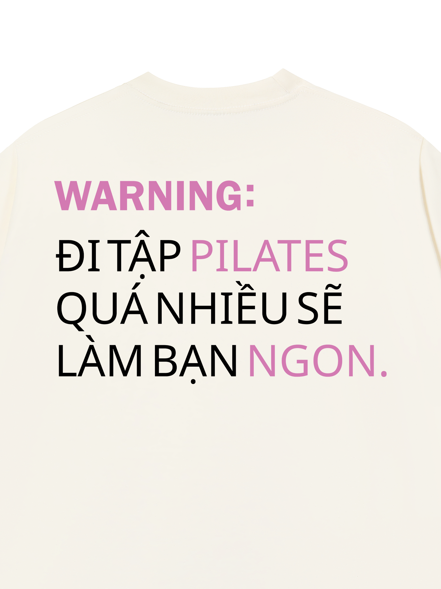 Áo Thun Relaxed Fit Pilates Warning
