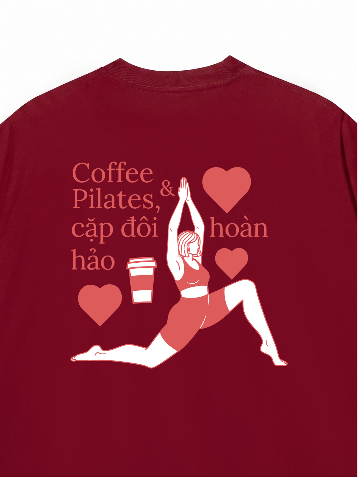 Áo Thun Relaxed Fit Pilates & Coffee