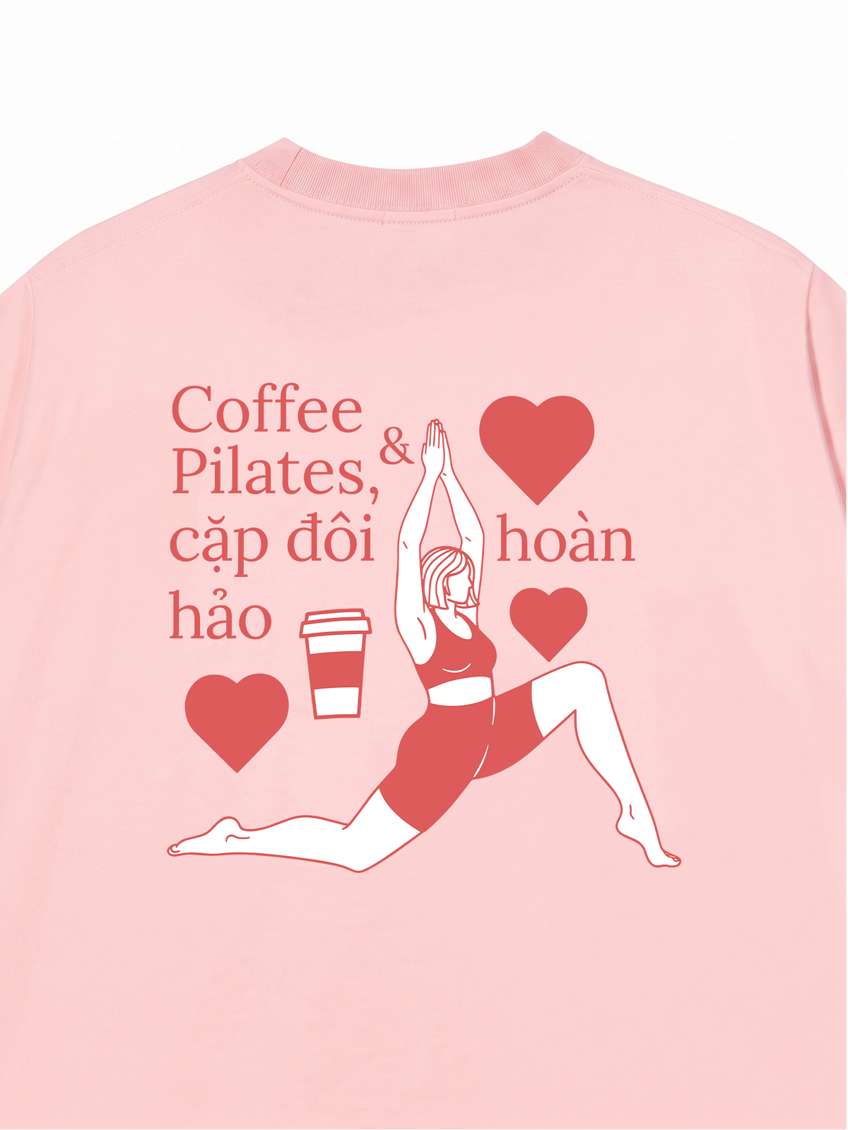 Áo Thun Relaxed Fit Pilates & Coffee
