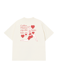 Áo Thun Relaxed Fit Pilates & Coffee