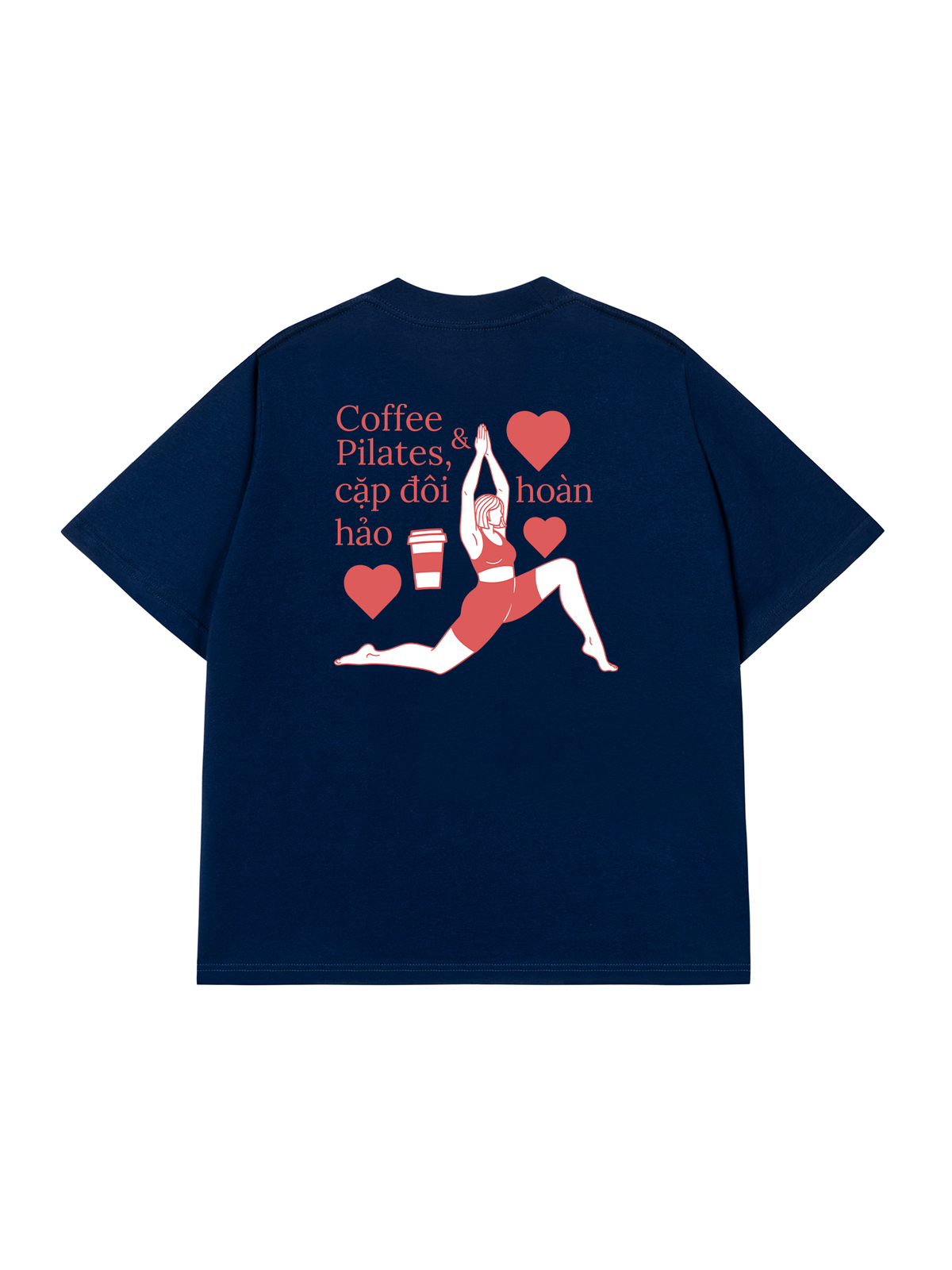 Áo Thun Relaxed Fit Pilates & Coffee