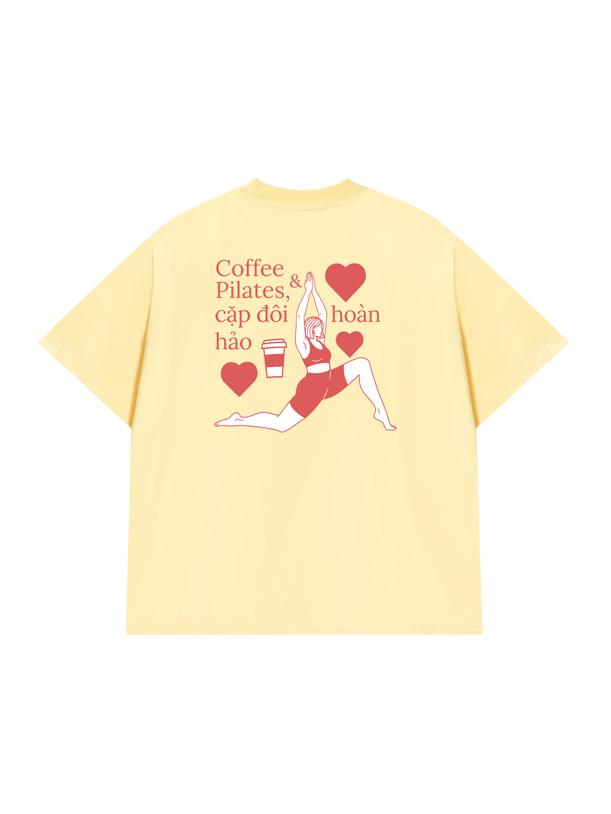 Áo Thun Relaxed Fit Pilates & Coffee