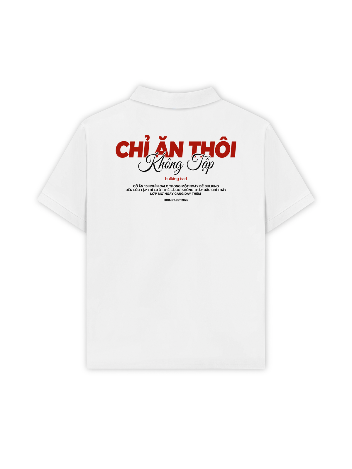 Áo Polo Relaxed Fit Chỉ Ăn Không Tập