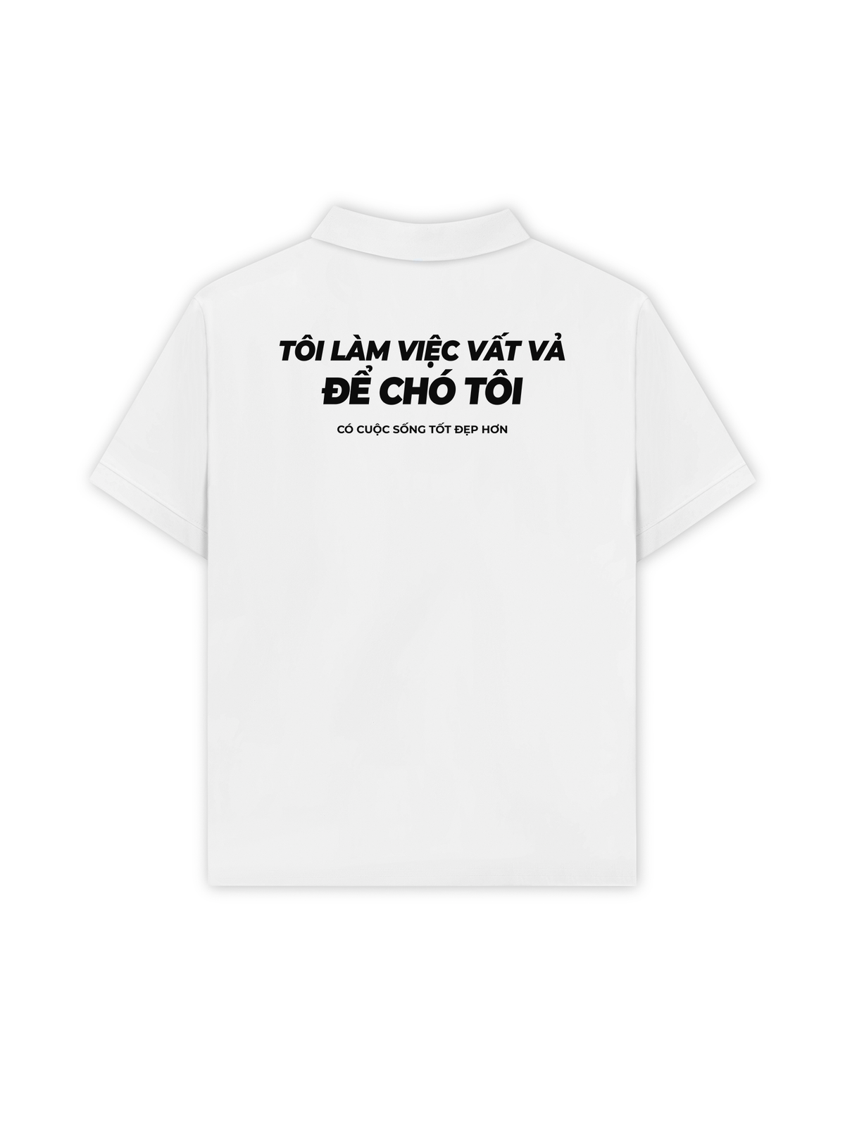 Áo Polo Relaxed Fit Chó Tôi Sống Tốt Đẹp Hơn