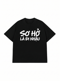Áo Thun Relaxed Fit Sơ Hở Là Nhậu