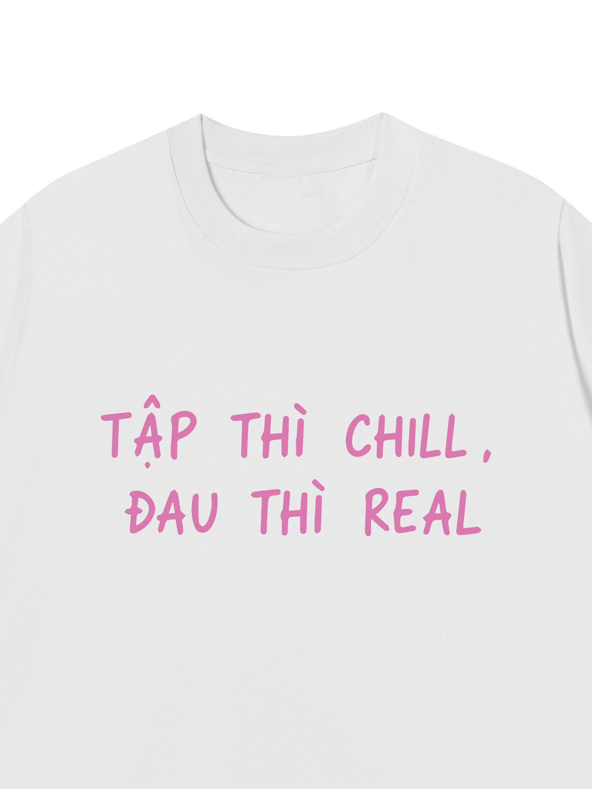 Áo Thun Relaxed Fit Tập Chill Đau Real