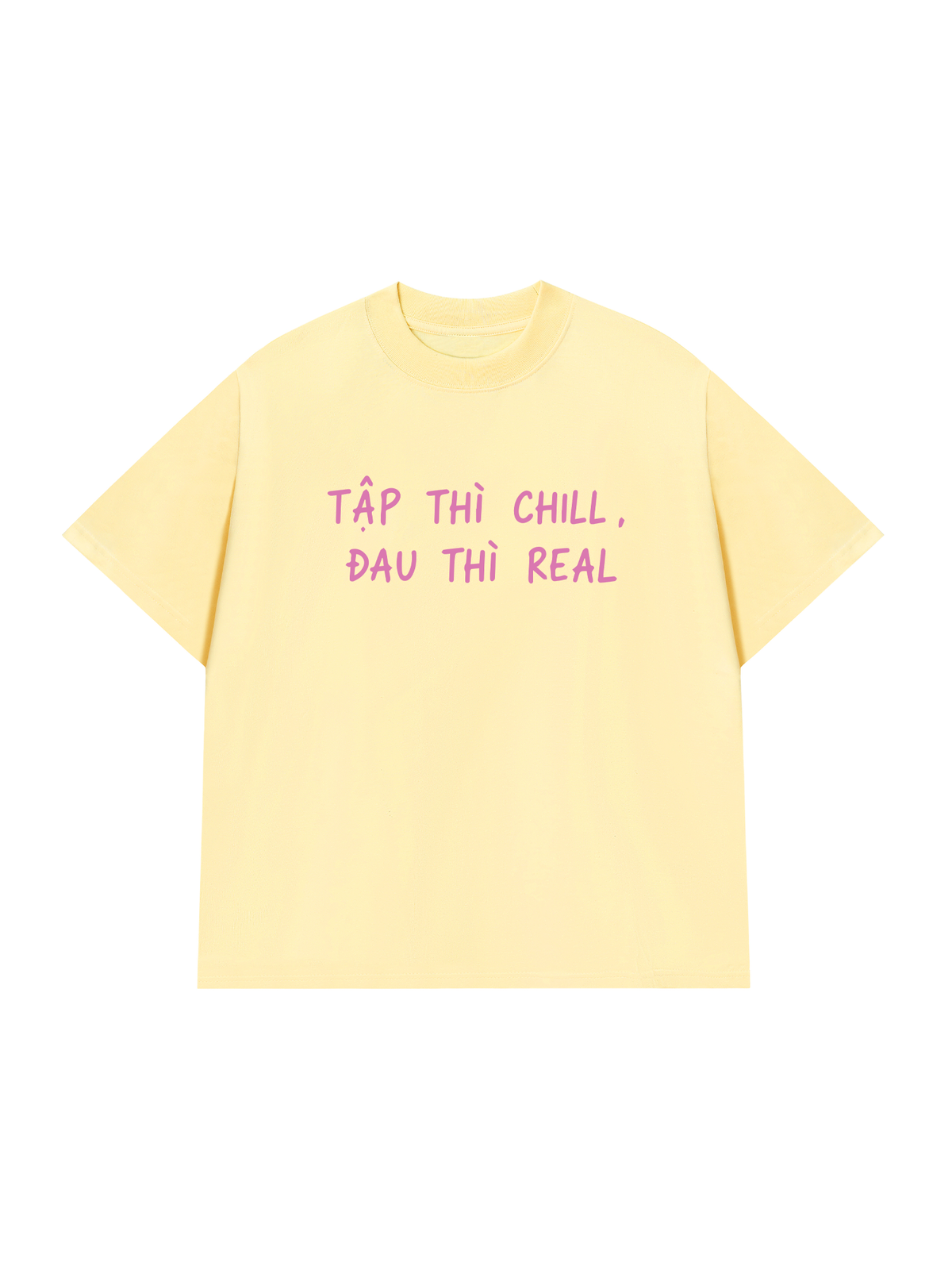 Áo Thun Relaxed Fit Tập Chill Đau Real