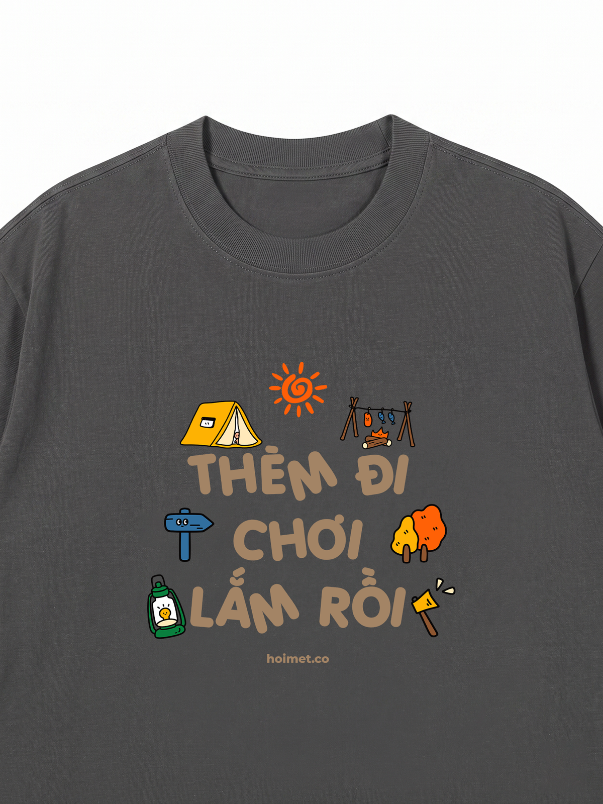 Áo Thun Relaxed Fit Đi Thèm Đi Chơi
