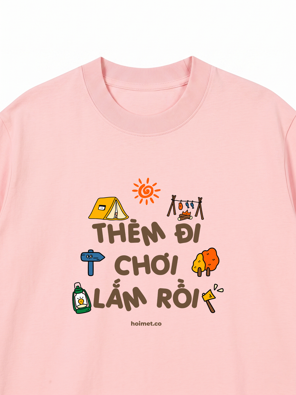 Áo Thun Relaxed Fit Đi Thèm Đi Chơi