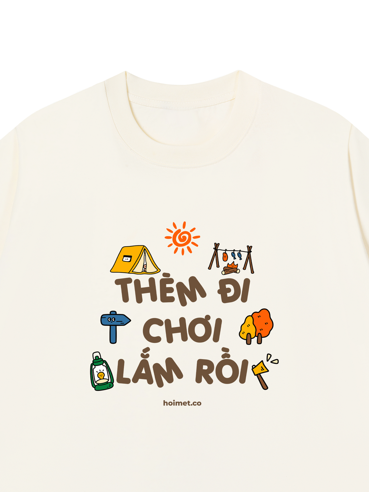 Áo Thun Relaxed Fit Đi Thèm Đi Chơi