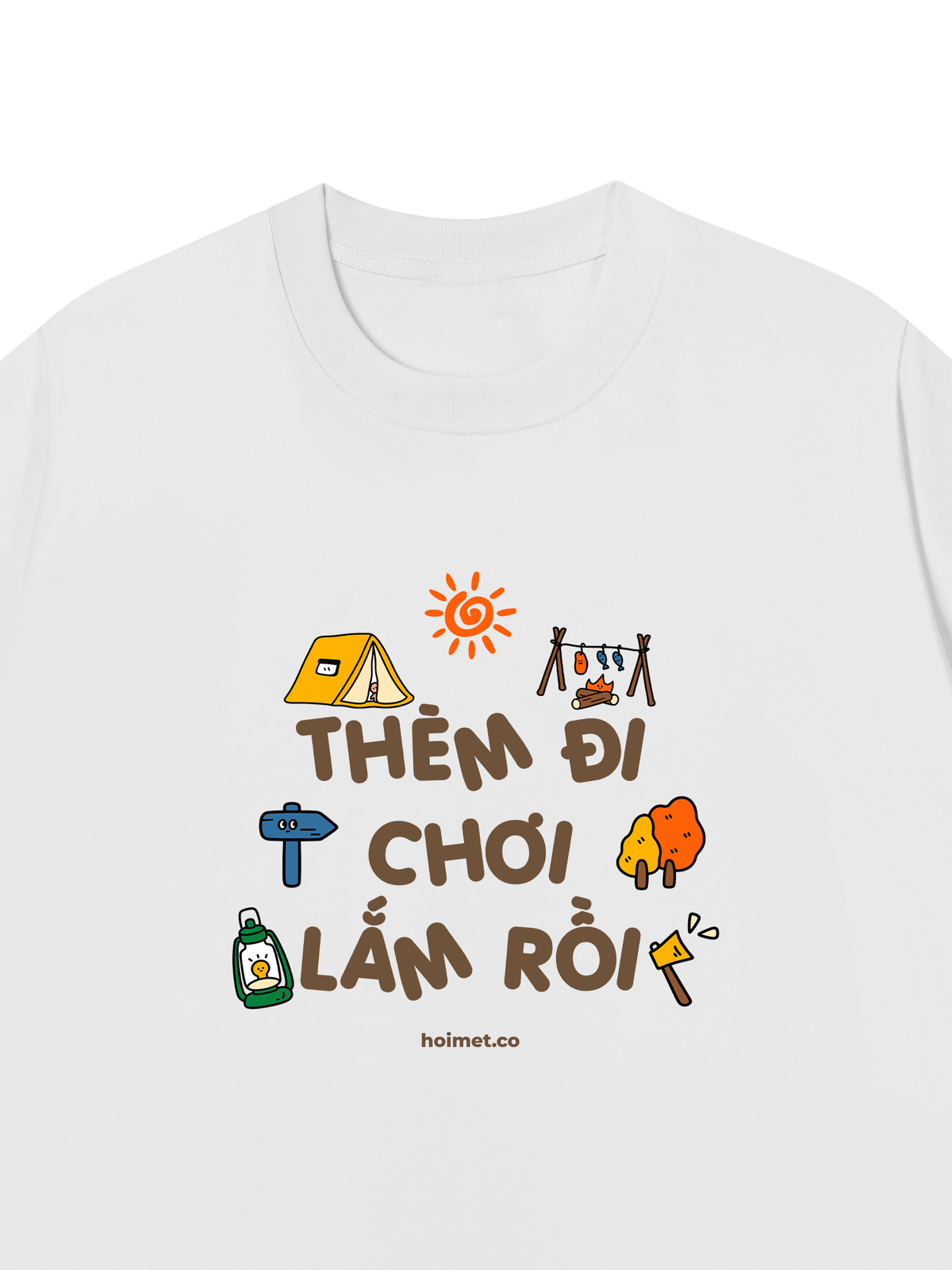 Áo Thun Relaxed Fit Đi Thèm Đi Chơi